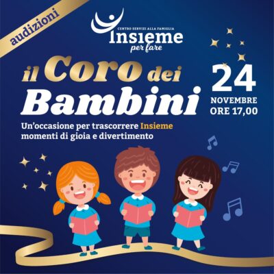 Audizioni Il Coro Dei Bambini Locandina