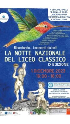 Locandina Evento Notte Liceo Classico 1 Dic 23