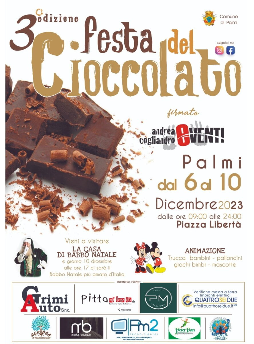 Locandina Festa Del Cioccolato Palmi 2023