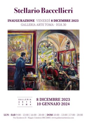 Locandina BACCELLIERI Galleria Arte Toma Natale 2023