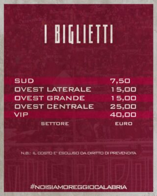 Biglietti LFA Reggio Gioiese