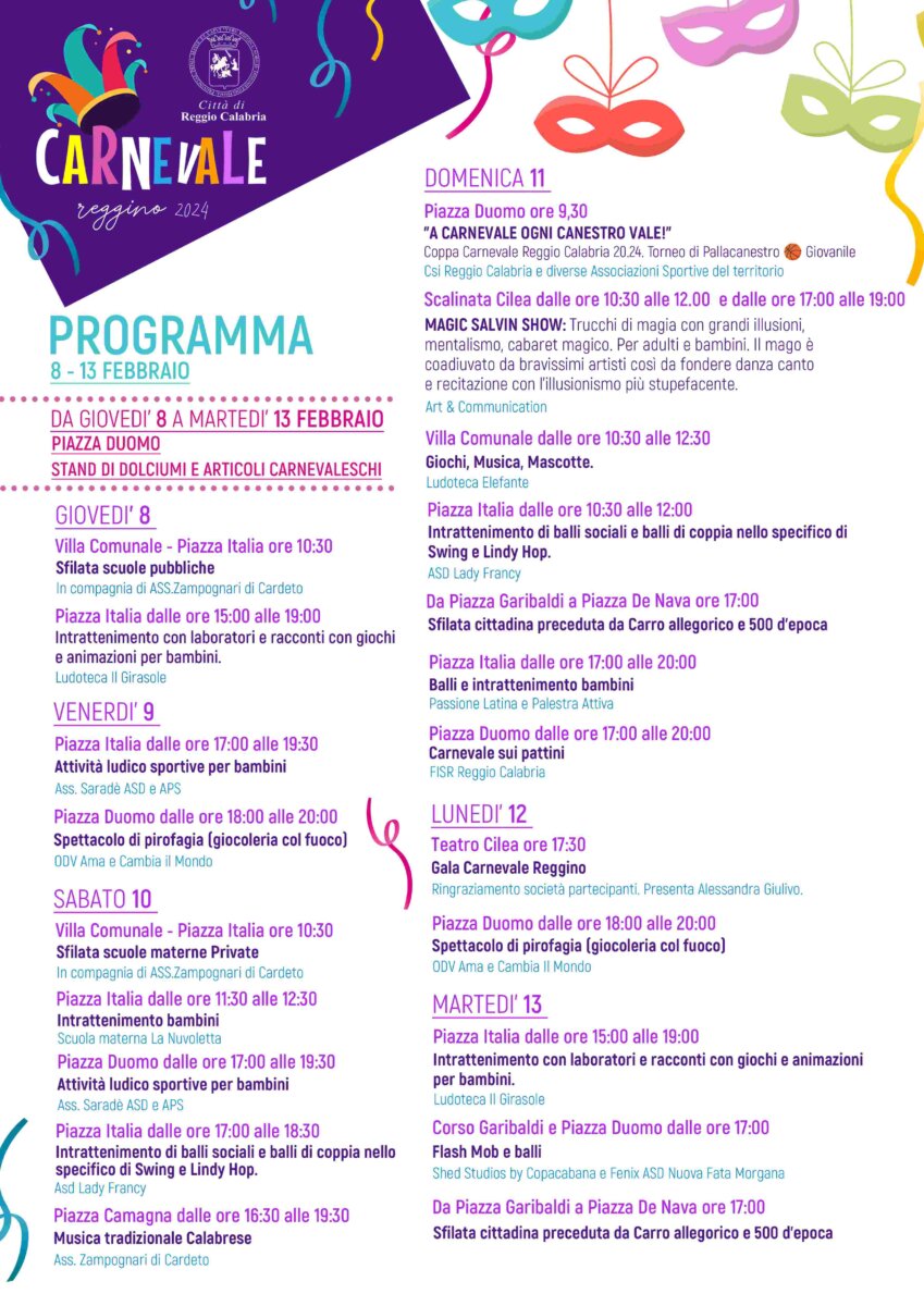Programma Carnevale