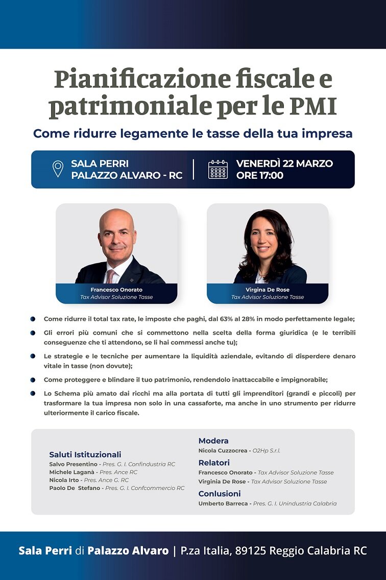 Locandina Confindustria Calabria