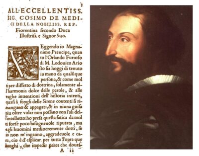 ARIOSTO FURNARI DEDICA A COSIMO DEI MEDICI