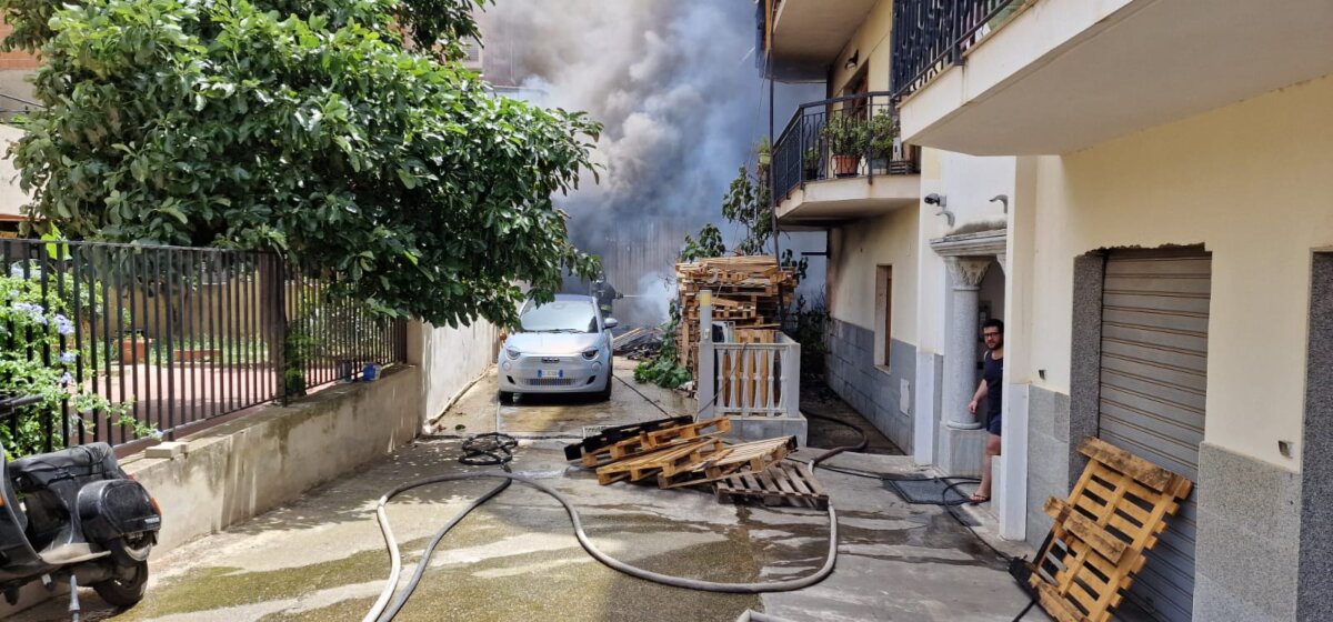 Incendio Capannone Spirito Santo