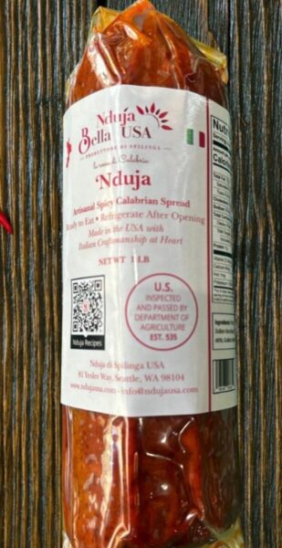 L'insaccato Nduja Americana Con L'etichetta