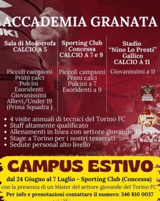 Locandina Academy Granata