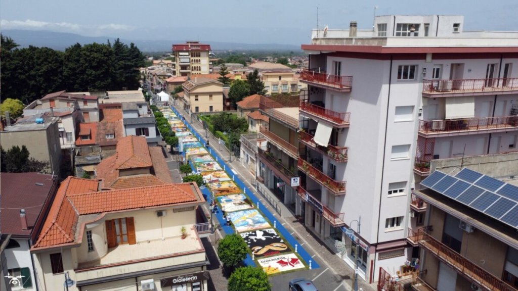 Tappeto Floreale Infiorata Taurianova