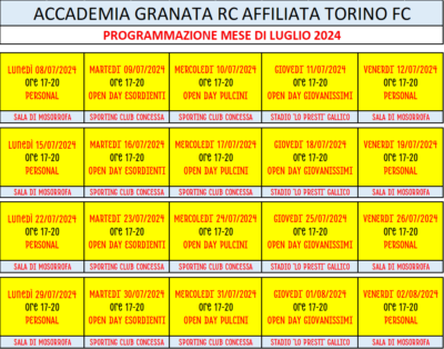 Accademia Granata Allenamenti