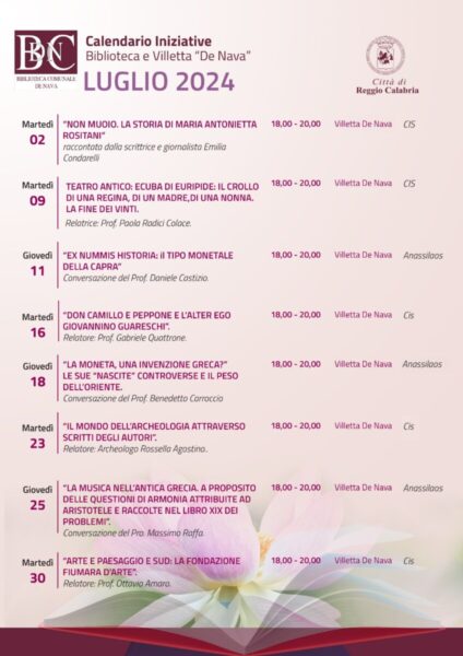Calendario Luglio