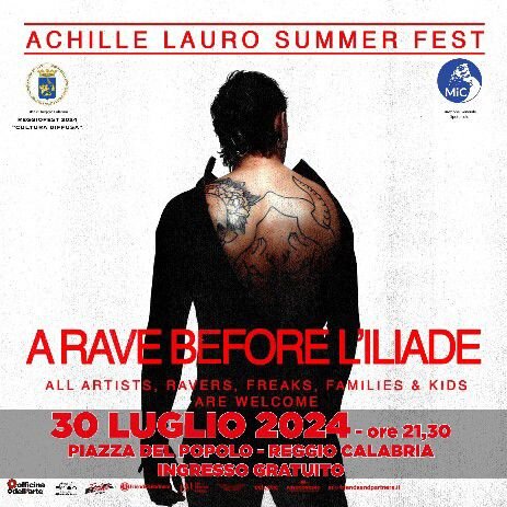 Locandina Concerto Achille Lauro