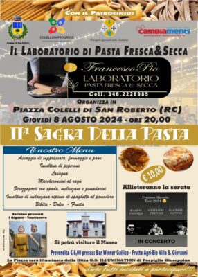 Locandina Sagra Pasta Fresca San Roberto