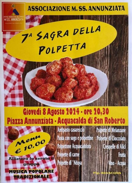 Locandina Sagra Polpetta Acqua Calda