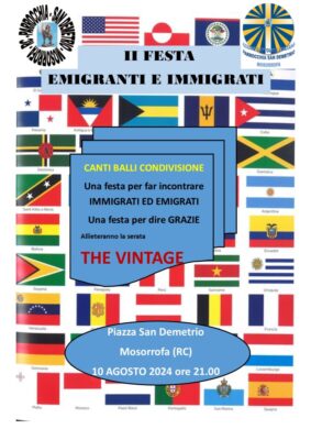 Festa Emigranti E Immigrati 2024