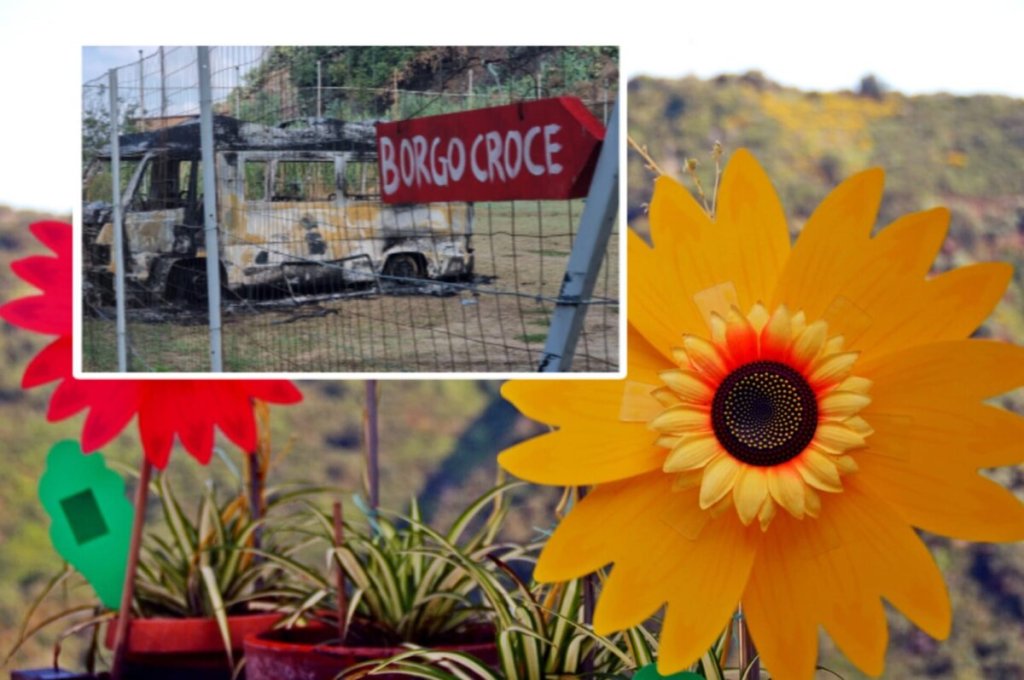 Borgo Croce Furgone Bruciato