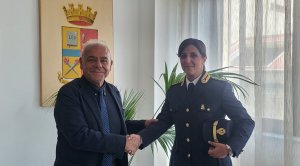 Il Questore La Rosa Con La Dr Ssa Pizzonia