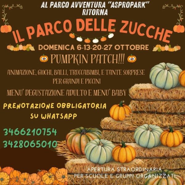 Locandina Aspropark Il Parco Delle Zucche