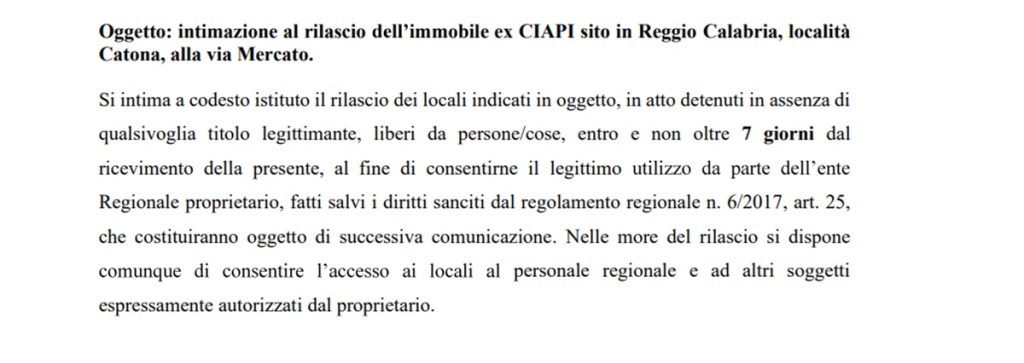 diffida regione ciapi