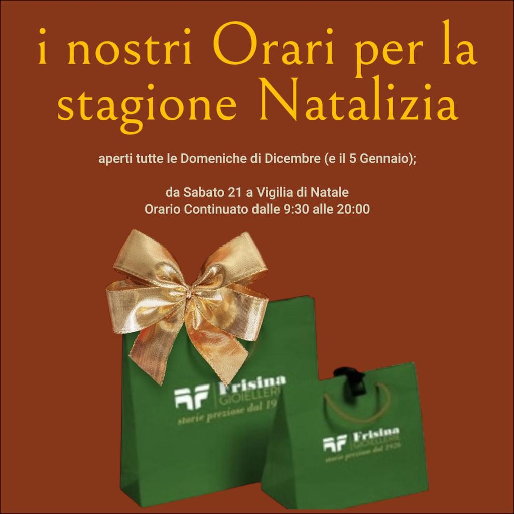 gioiellerie frisina orari nat