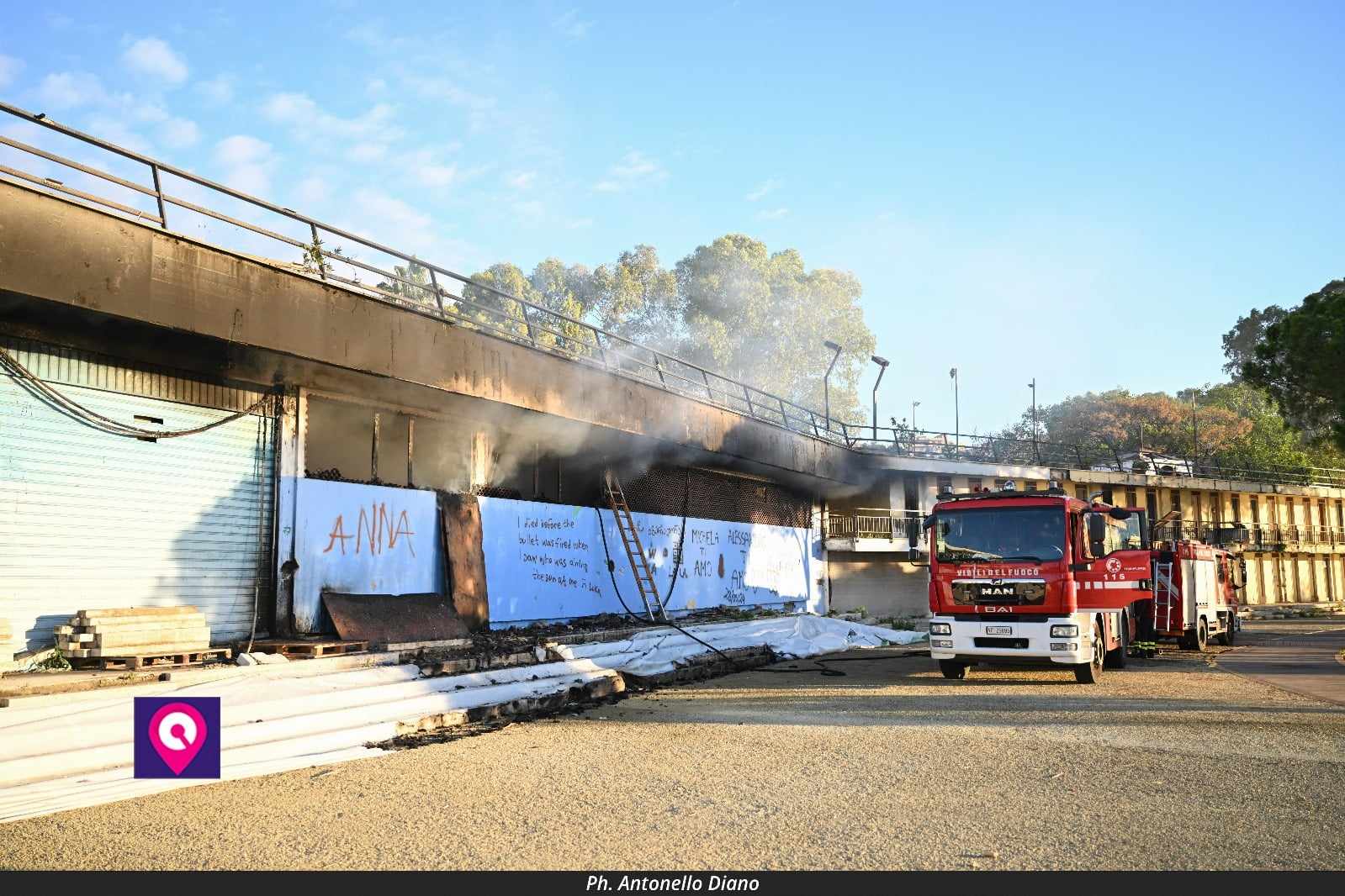incendio lido comunale