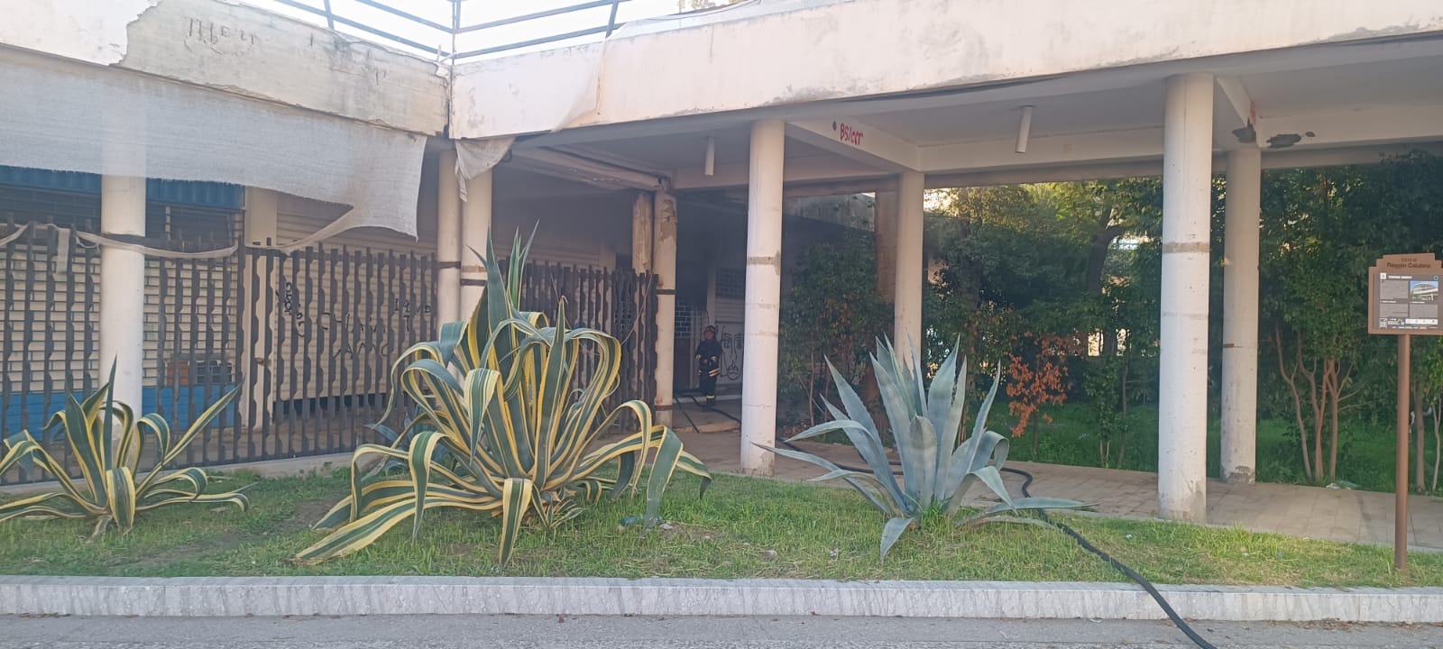 incendio palestra lido comunale