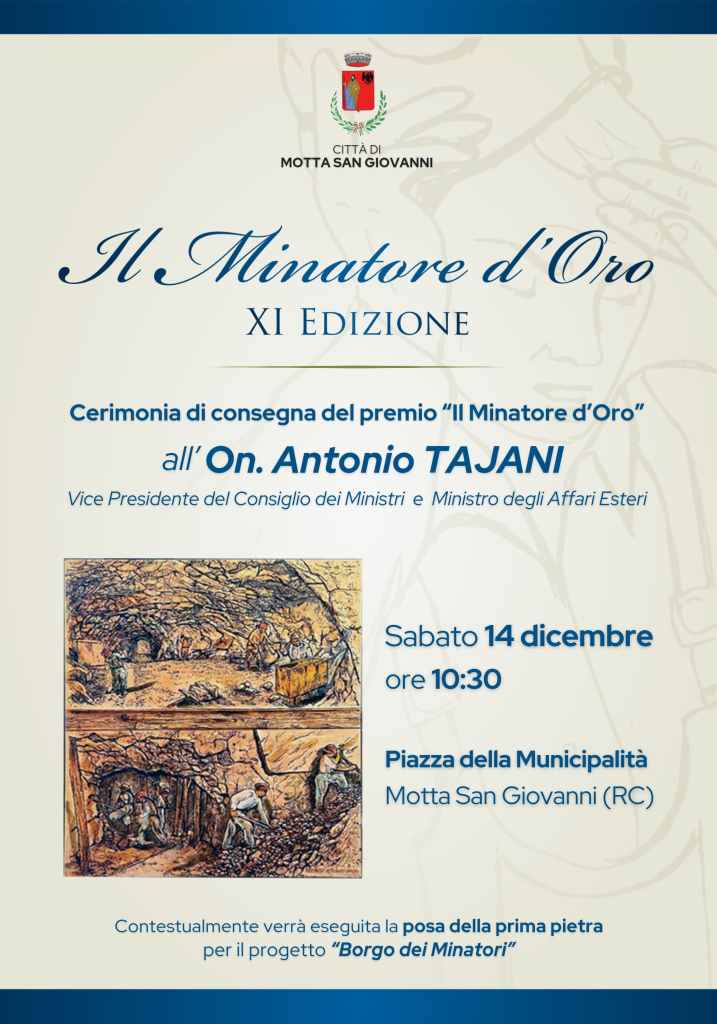 locandina Minatore d'Oro dicembre