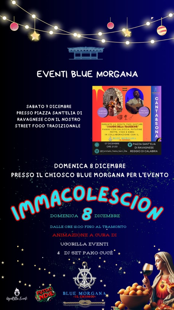 locandina immacolata blue morgana