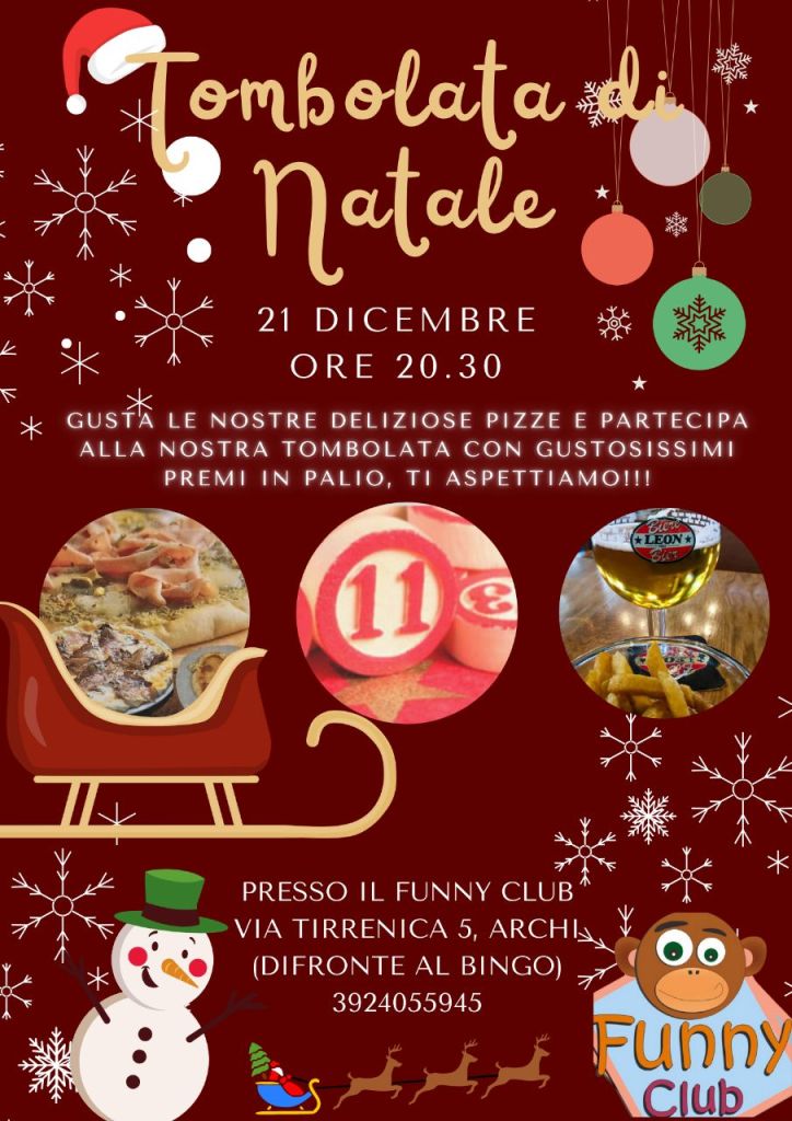 locandina tombolata funny club