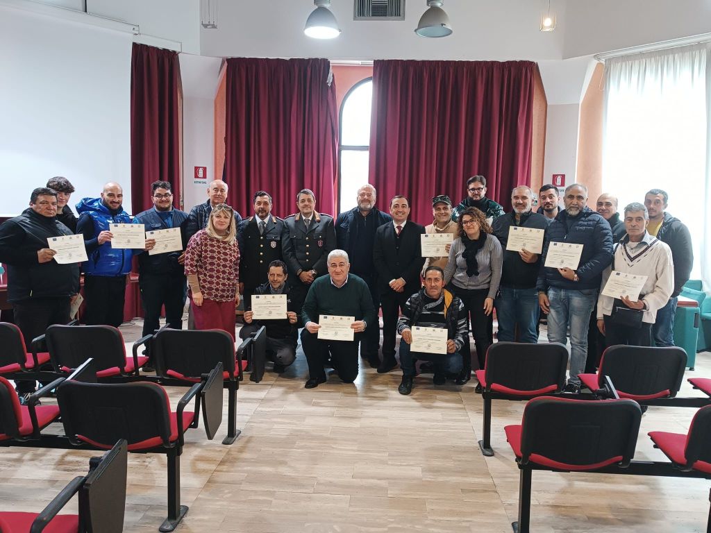 Reggio, consegnati gli attestati per Guardie giurate venatorie