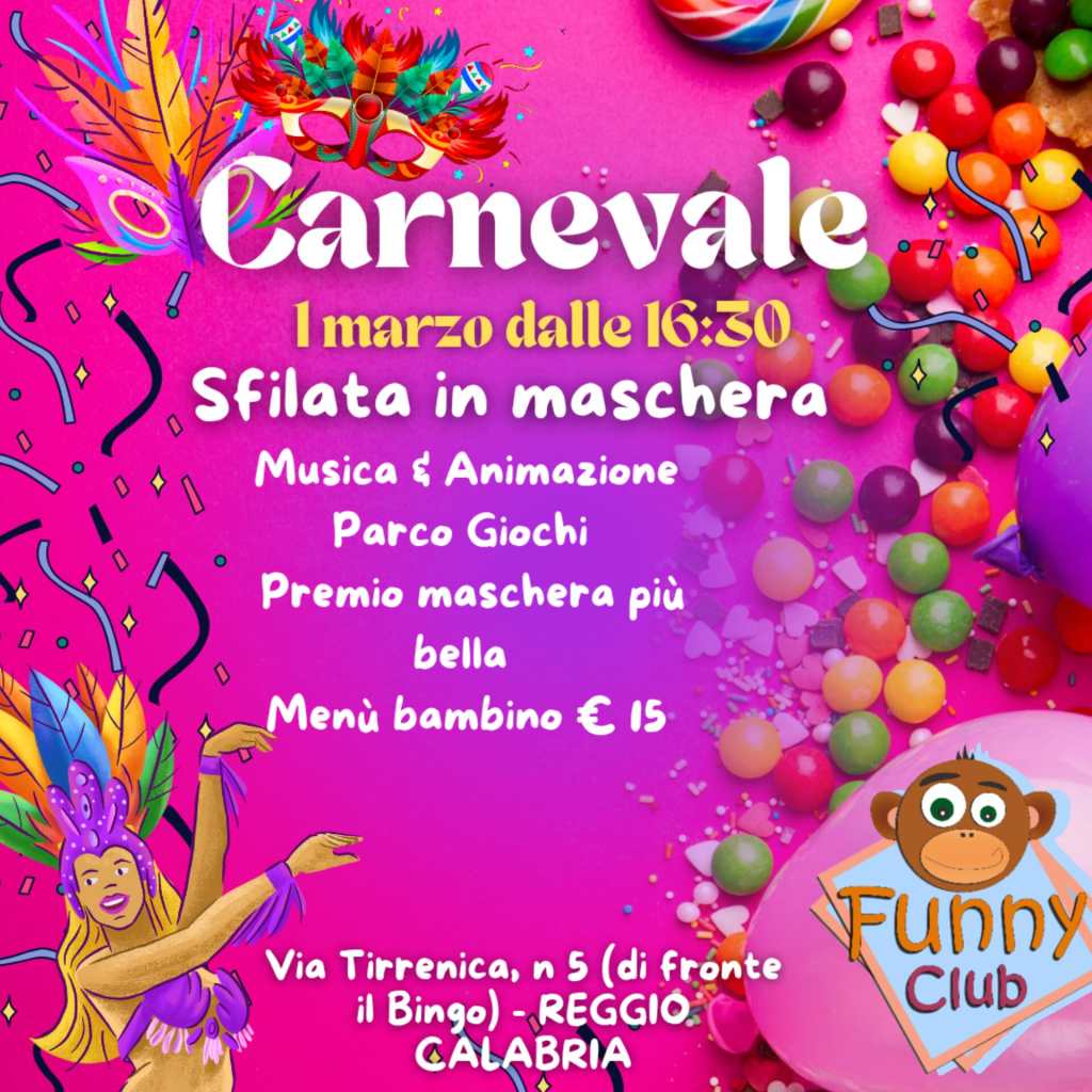 locandina carnevale funny club