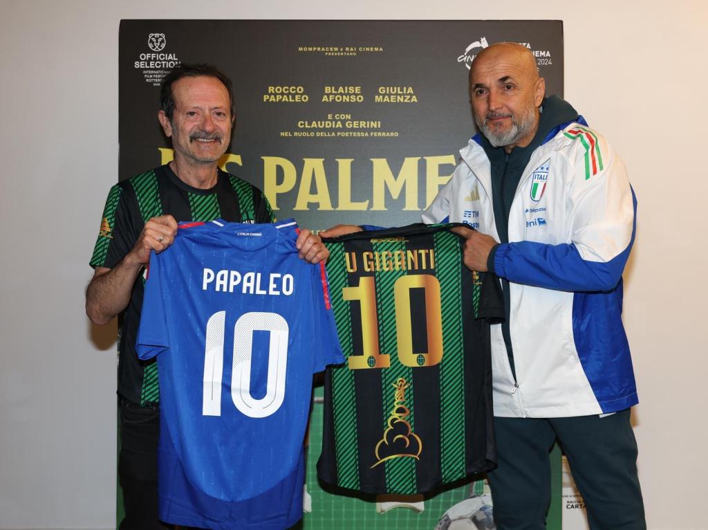 Palmi e il film U.S. Palmese in Nazionale: Papaleo incontra il c.t. Spalletti e Buffon