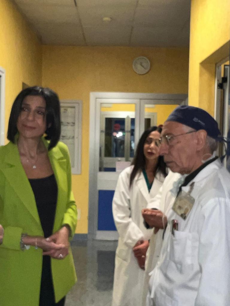 l'onorevole Princi con il professore Michele Casella