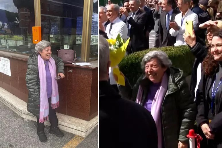 papa saluta donna calabrese