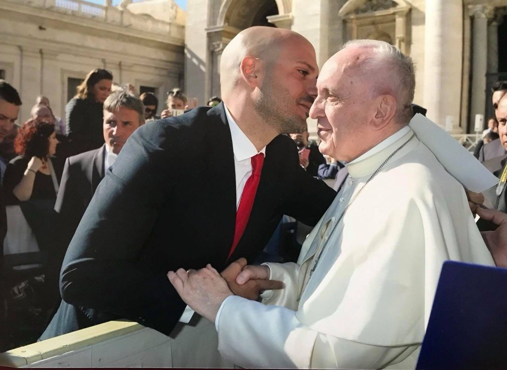 Lorenzo Festicini e Papa Francesco