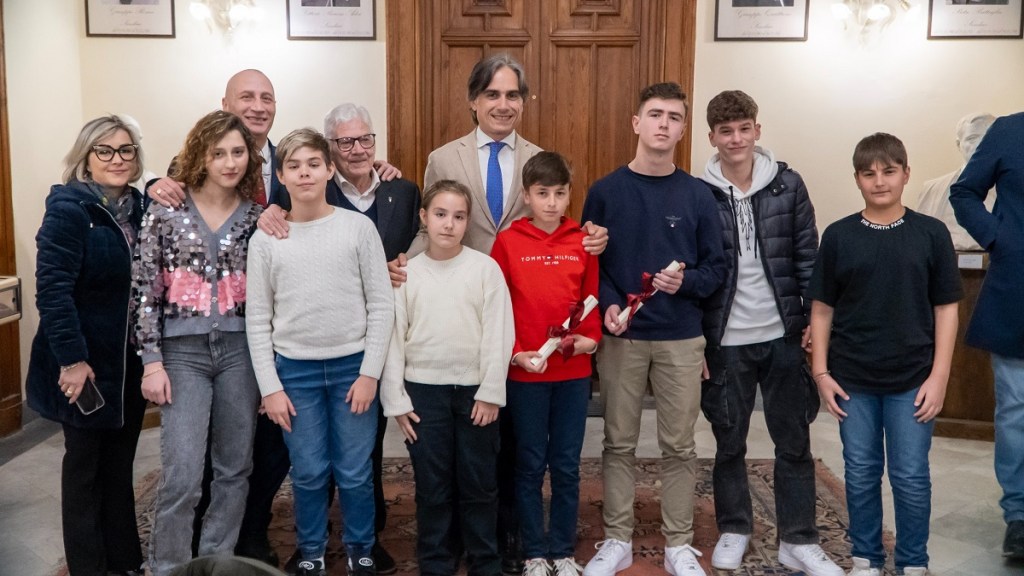 Dama, Ginnastica Ritmica e Taekwondo: premiazione giovani sportivi presso Palazzo San Giorgio