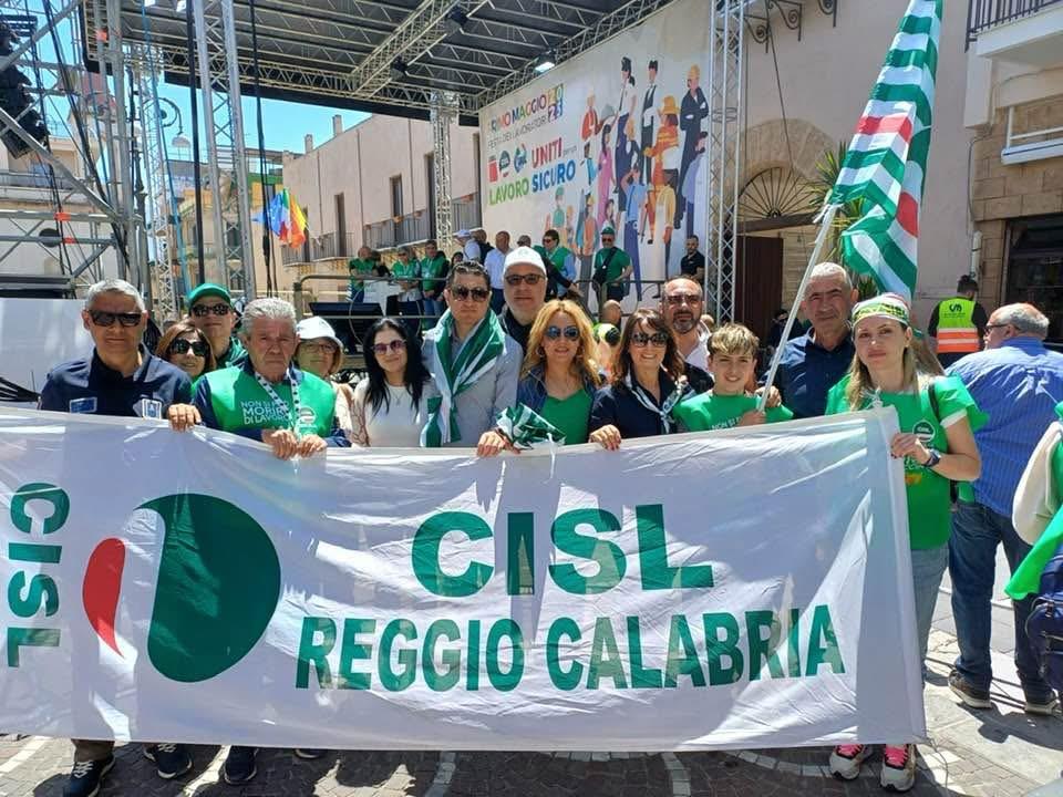 Nausica Sbarra e componenti Delegazione CISL UST Città Metropolitana di Reggio Calabria
