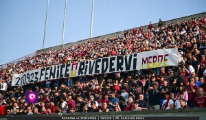 Striscione Fenice D Rivedervi Curva Sud Reggina Ultras