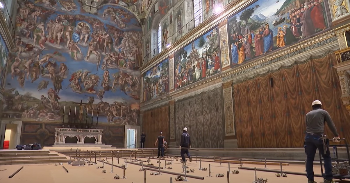 conclave allestimento