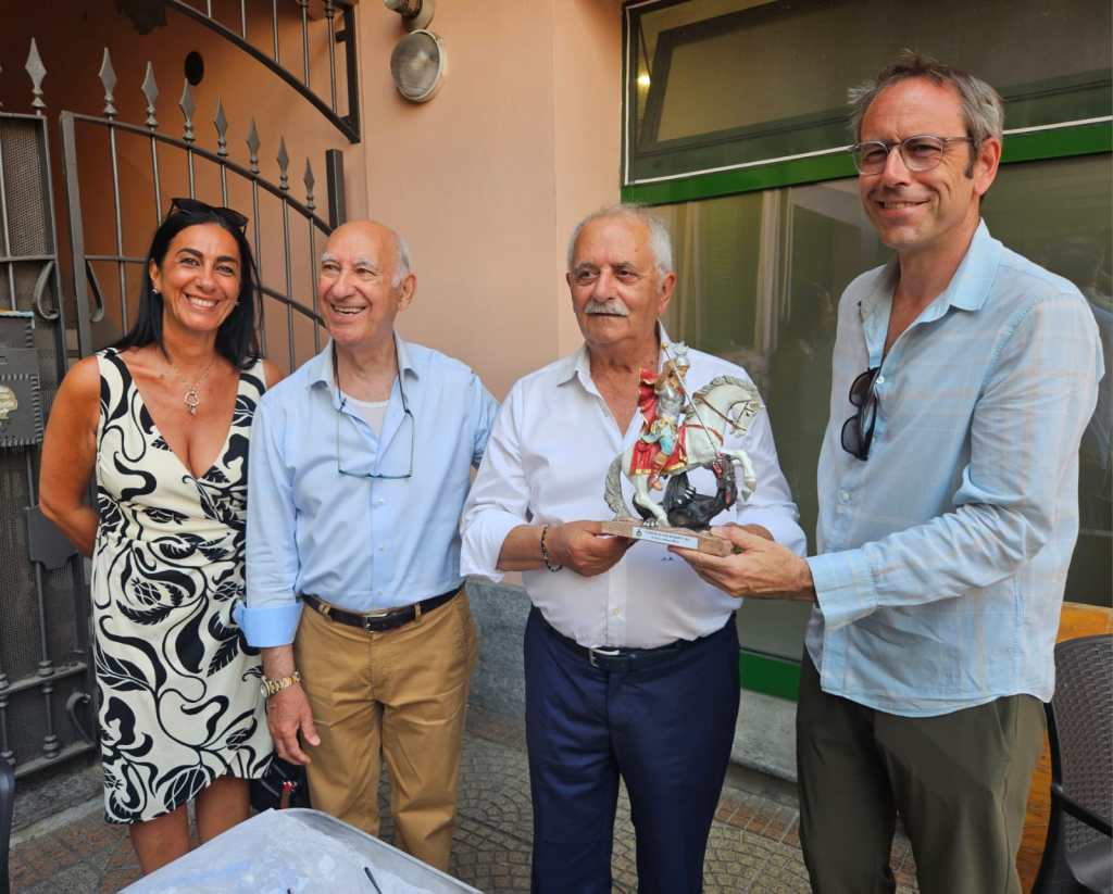 Foto con il Sindaco di Alessandria Giorgio Abonante e Pasquale Foti