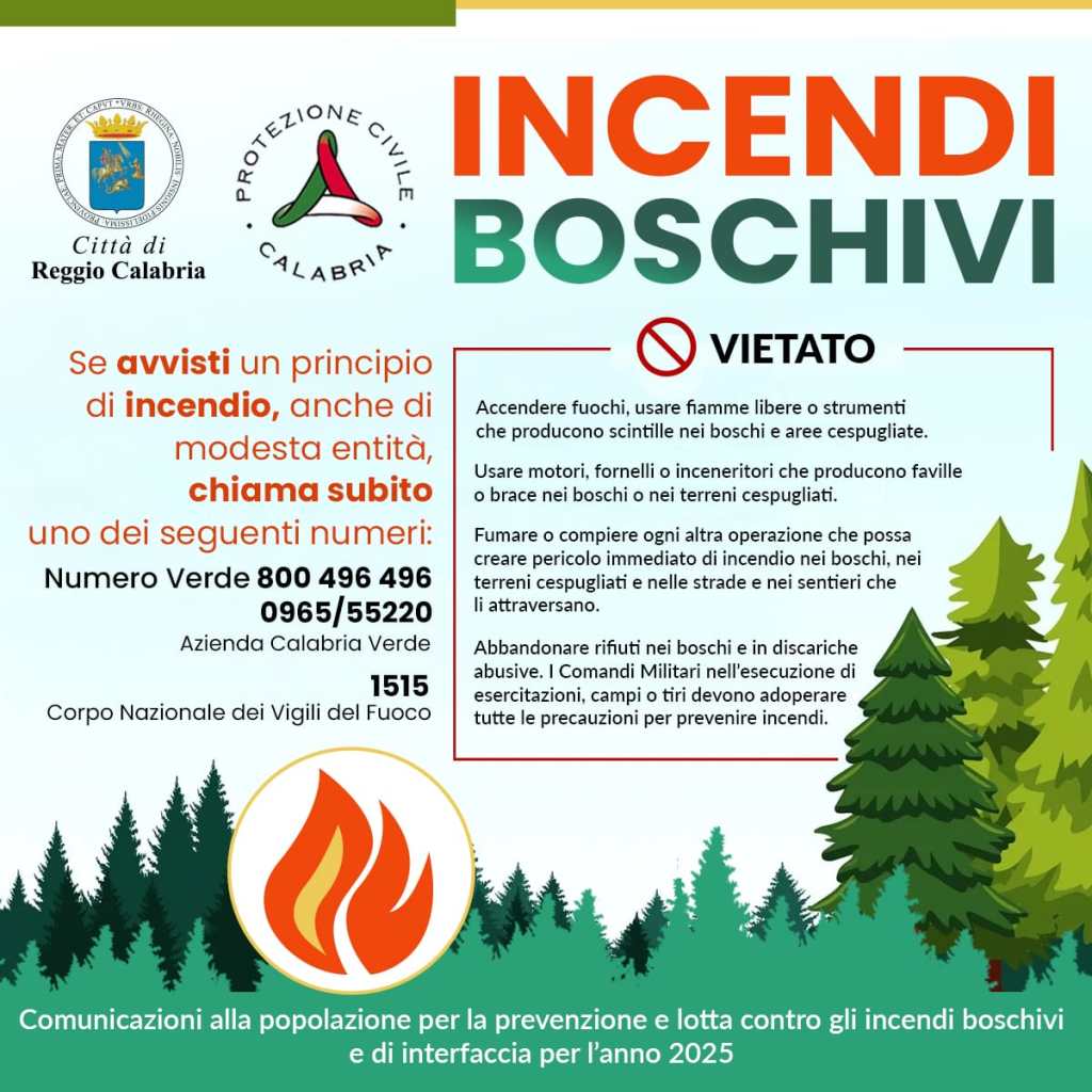 card incendi boschivi