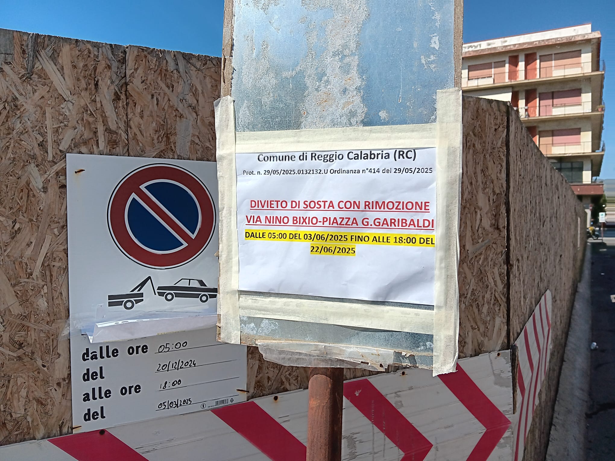 divieto sosta piazza garibaldi