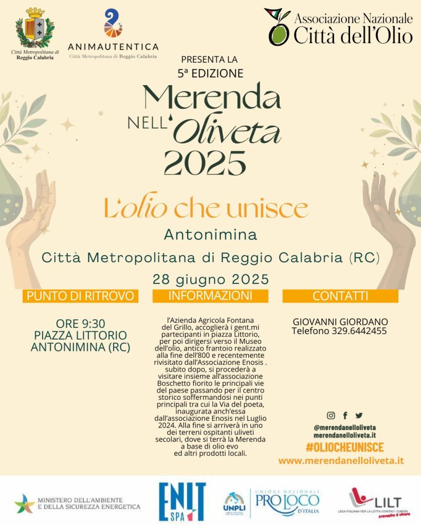 merenda nell'oliveta