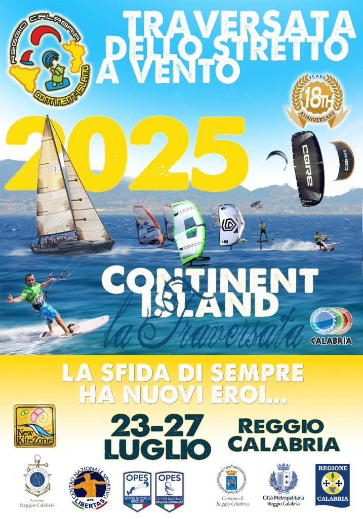 locandina traversata dello stretto a vento