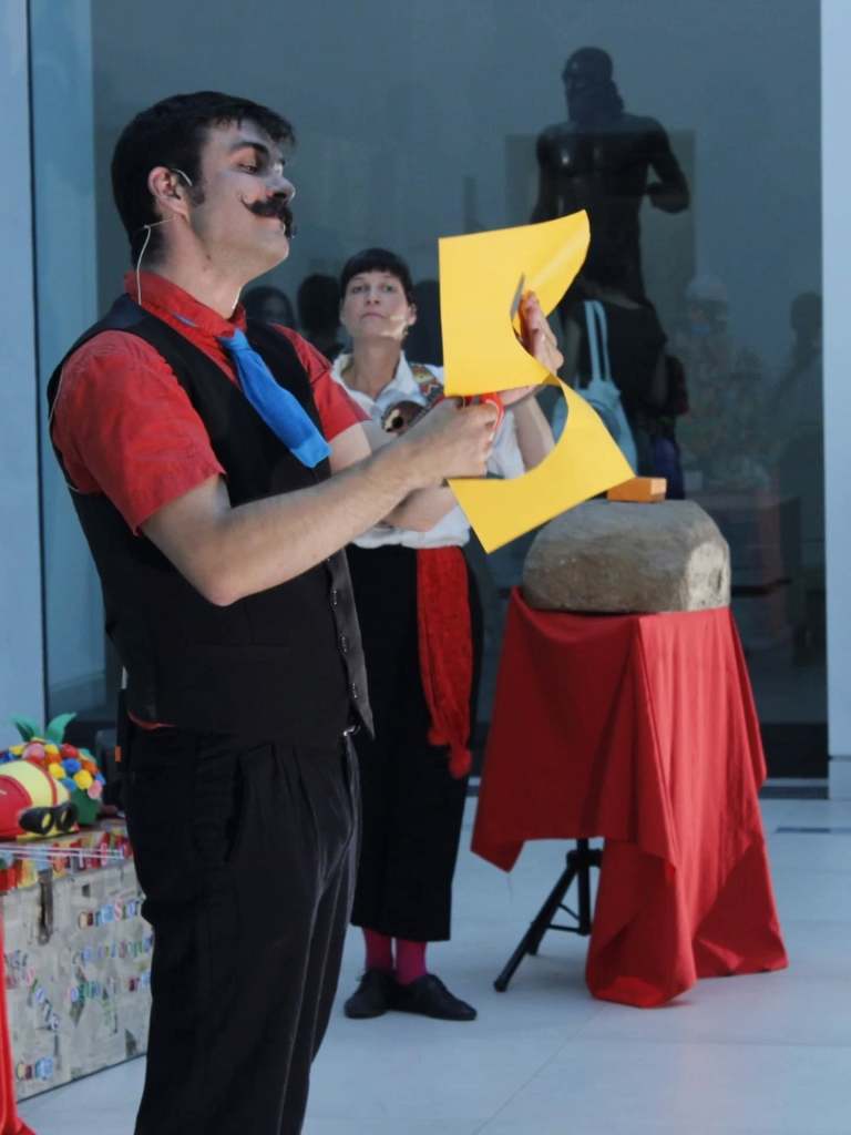 Giuseppe Ferrise e Greta Belometti in scena al museo di RC