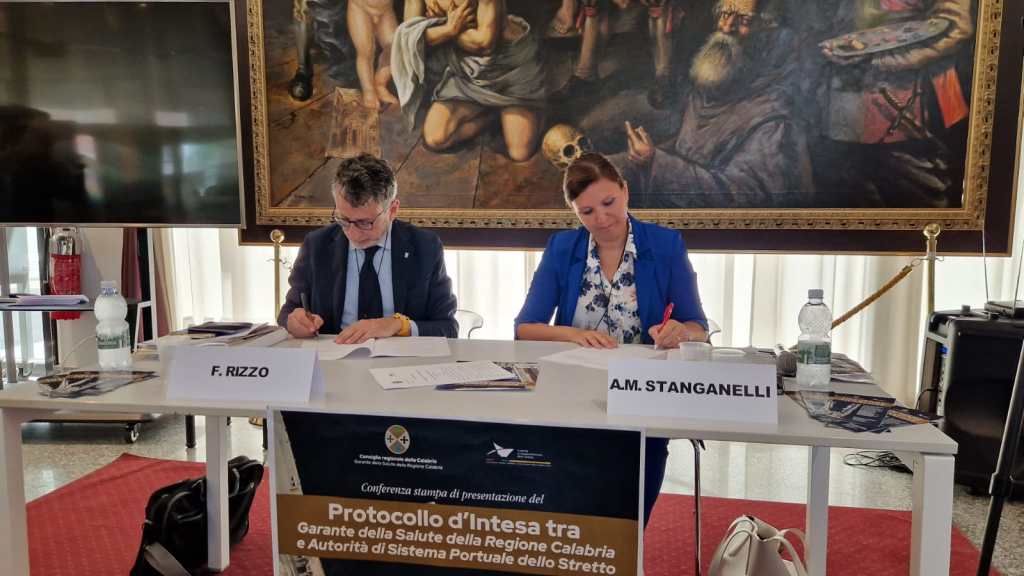 Protocollo d'intesa Garante Regionale della Salute e Adsp dello Stretto