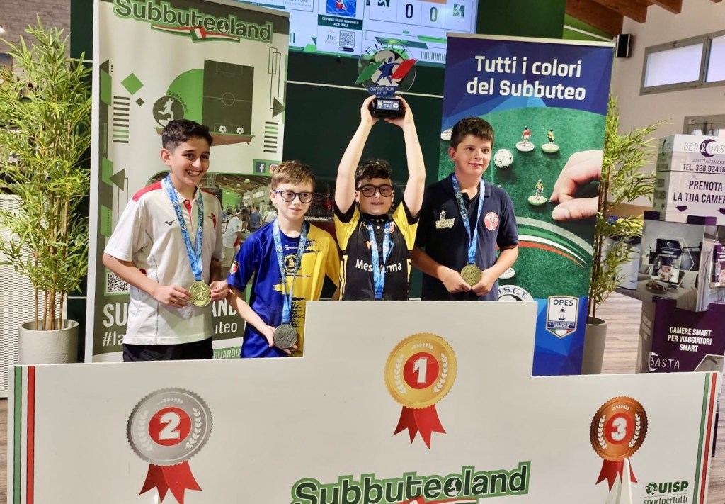 Giovane talento del Subbuteo Club Reggio Calabria è Campione d’Italia