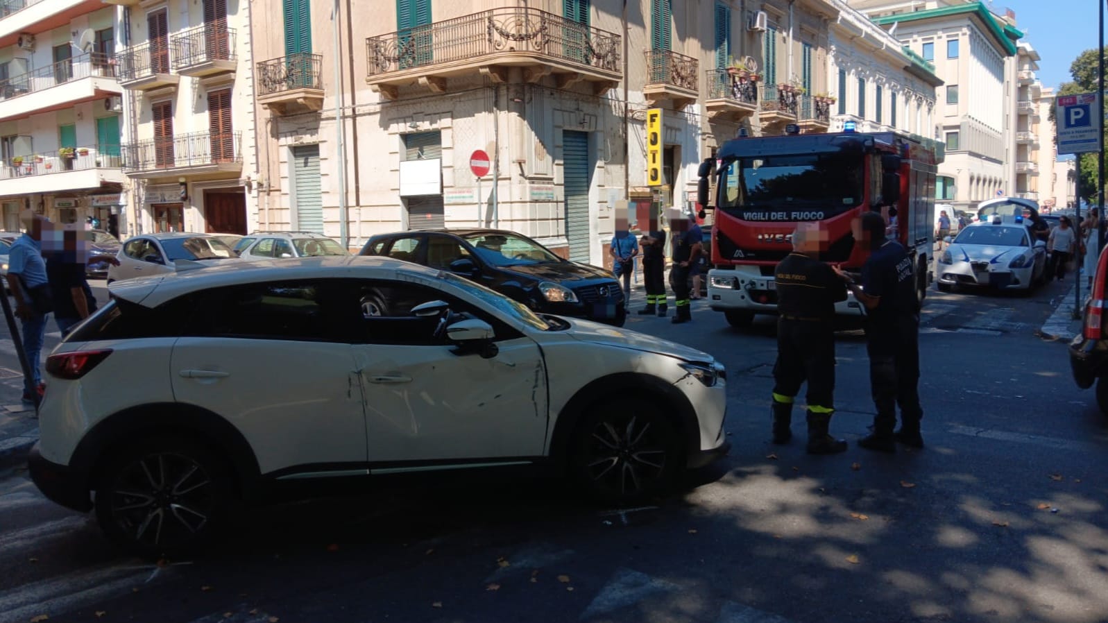 incidente stradale incorcio via guglielmo pepe