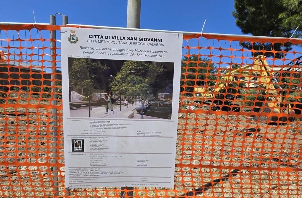 lavori parcheggio via mazzini villa san giovanni