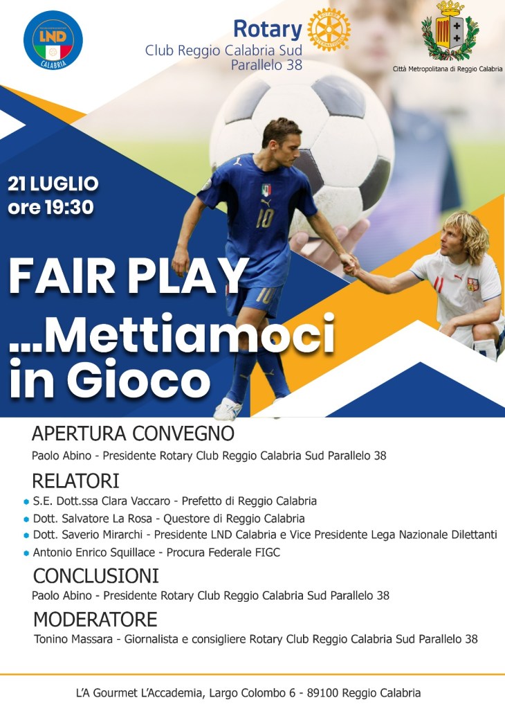 locandina fair play Rotary