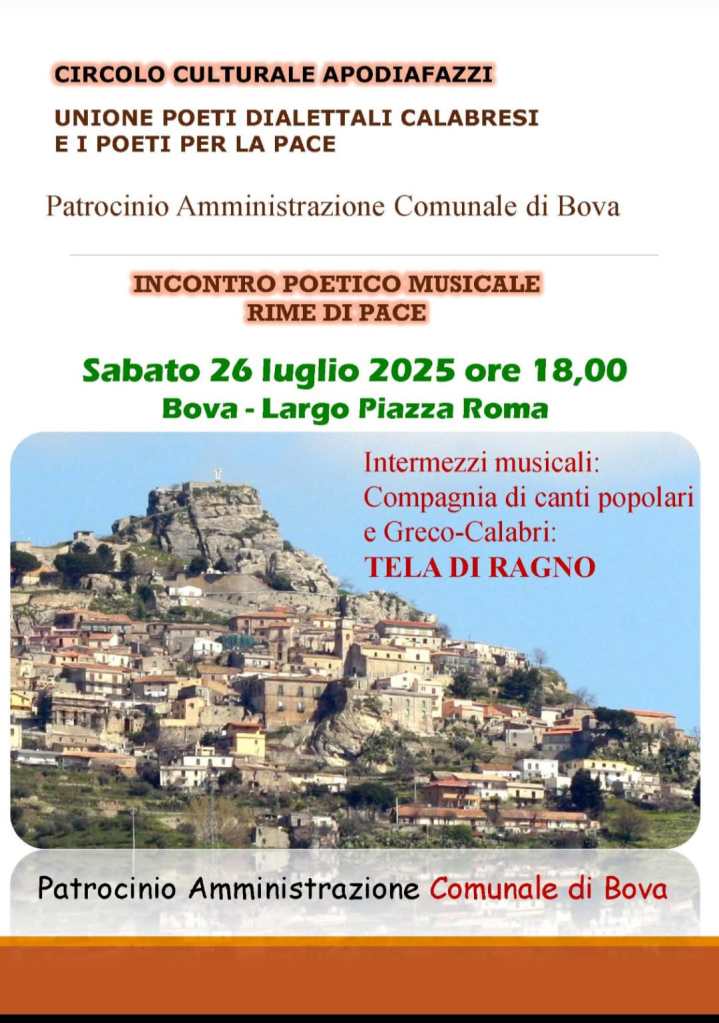 locandina rime di pace